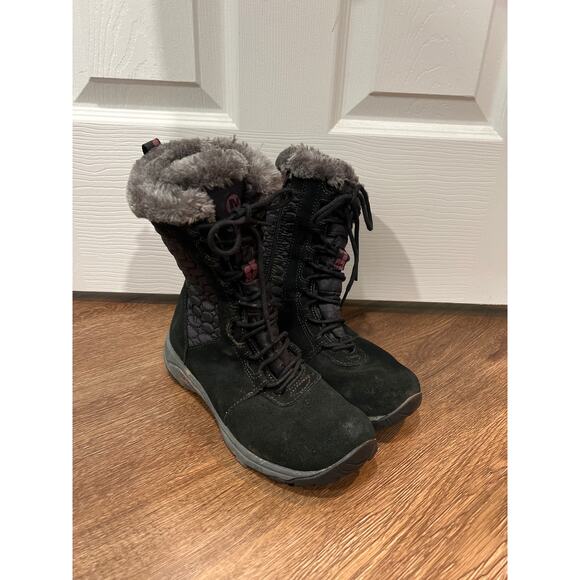 Merrell Makori Mid Lace Winter Snow Boots Women's EUR 37 US 6.5 - Picture 1 of 9